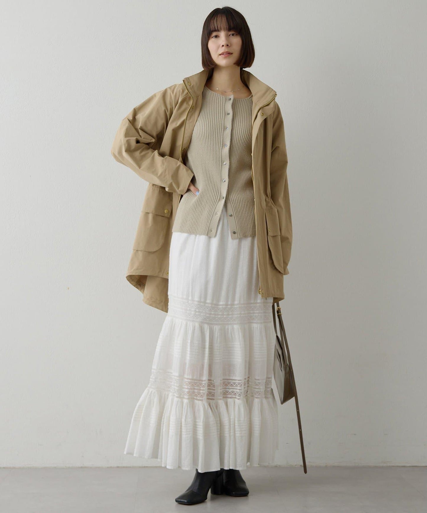 RAW SILK 羅紋開衫