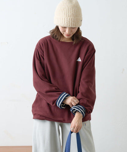 【GEVACO】內裡抓絨船領可雙面穿套頭衫