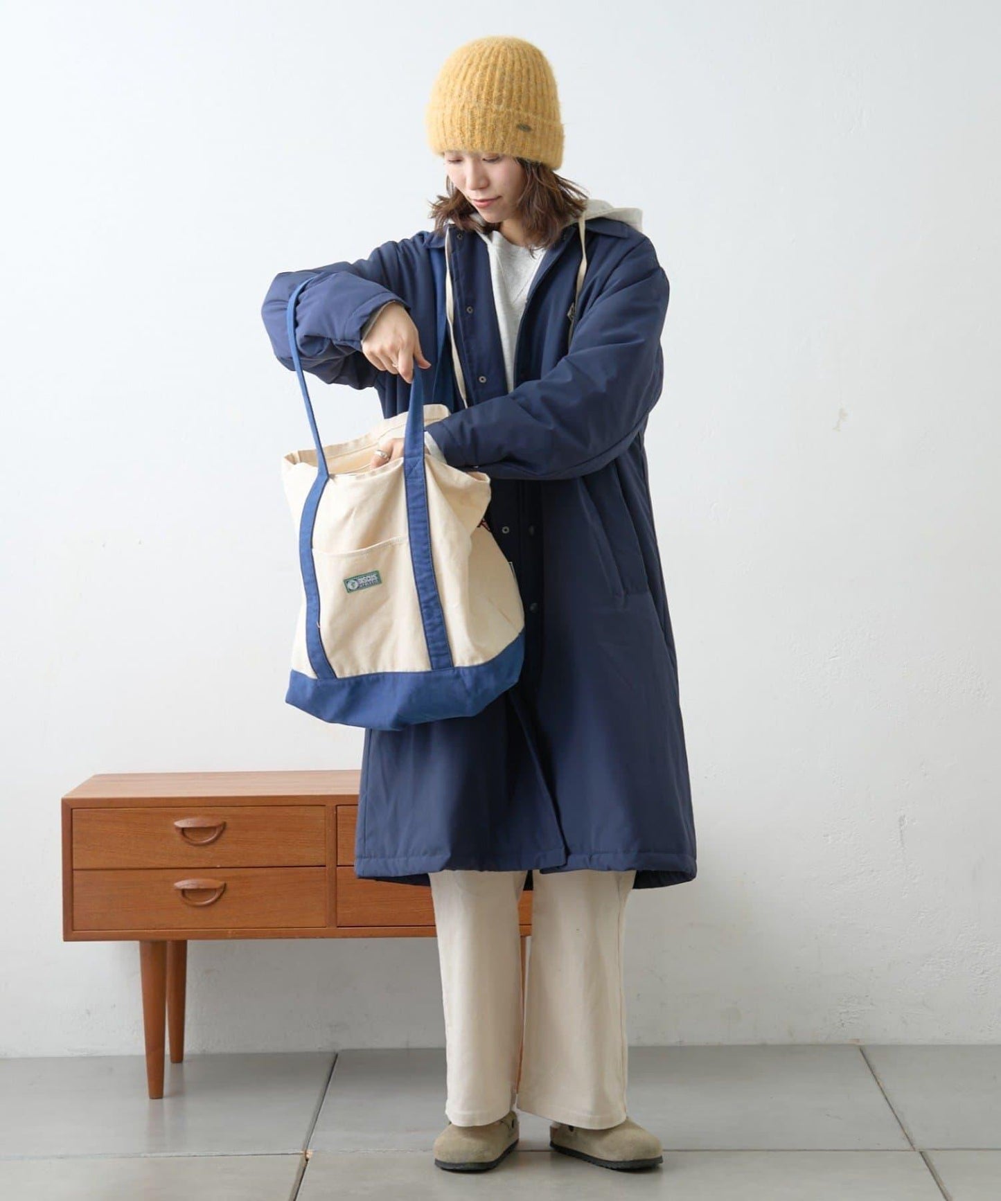 【GEVACO】中棉單排扣長款大衣