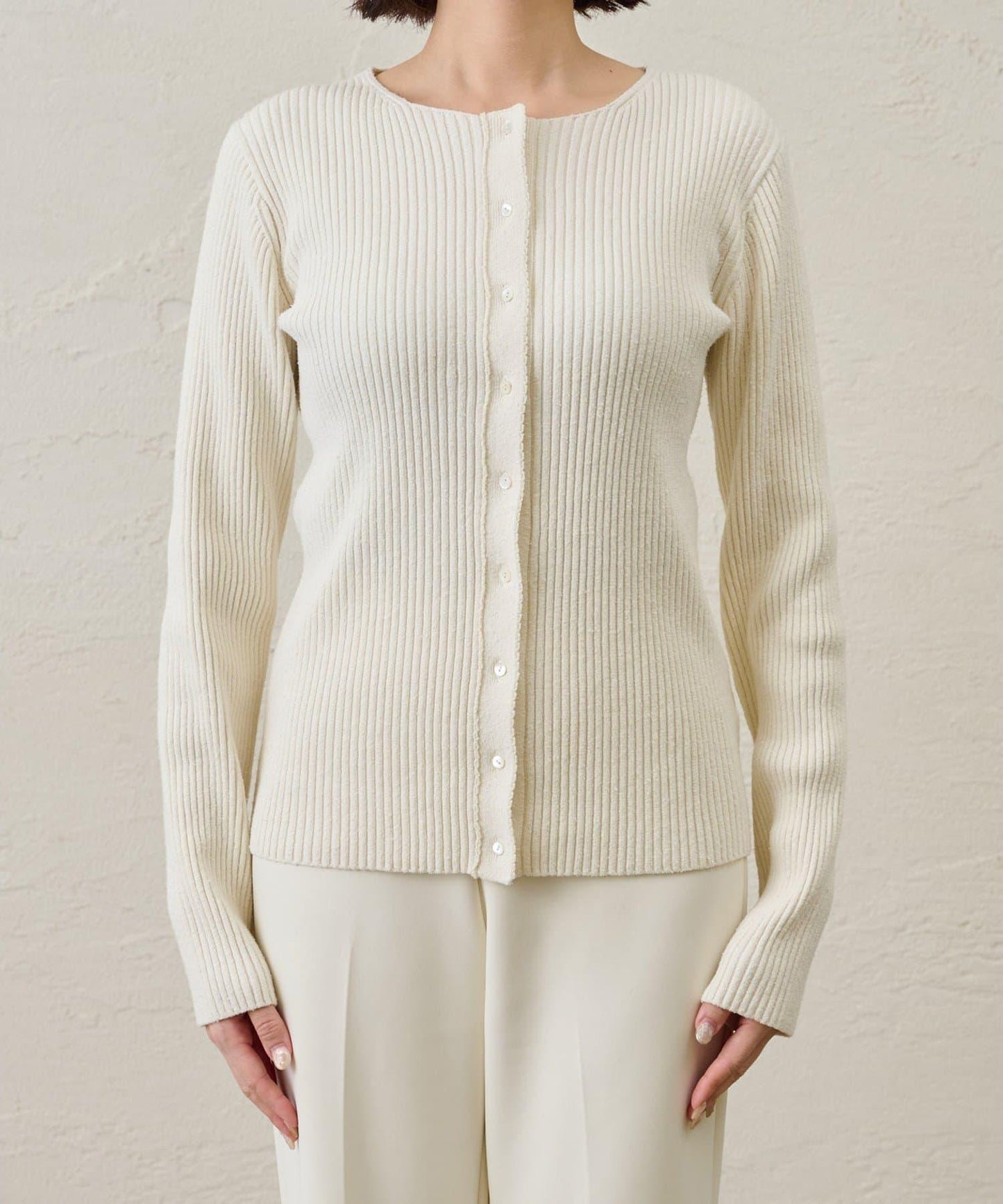 RAW SILK 羅紋開衫