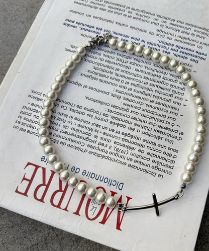 十字珍珠項圈頸鍊