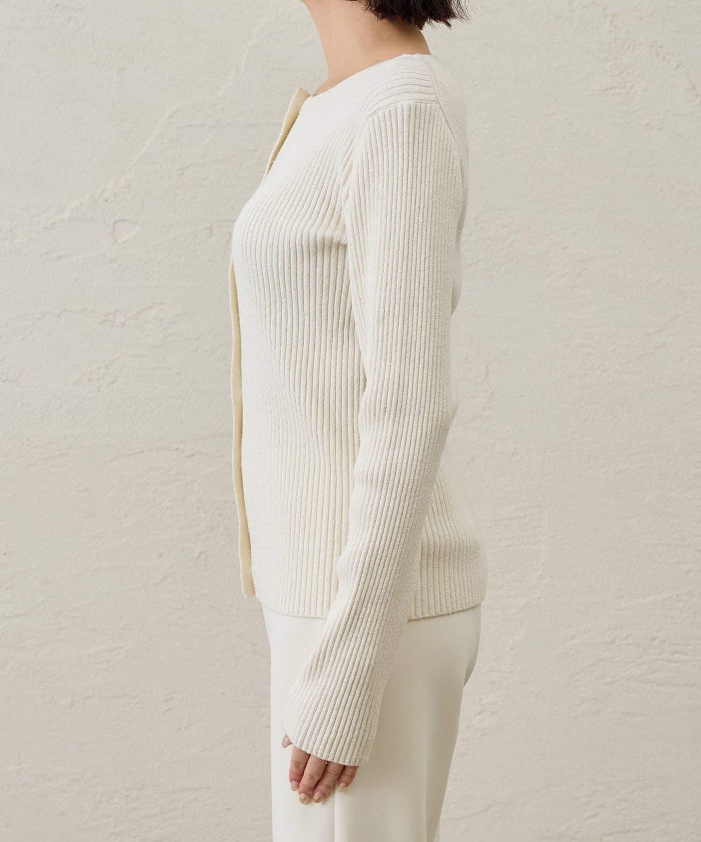 RAW SILK 羅紋開衫