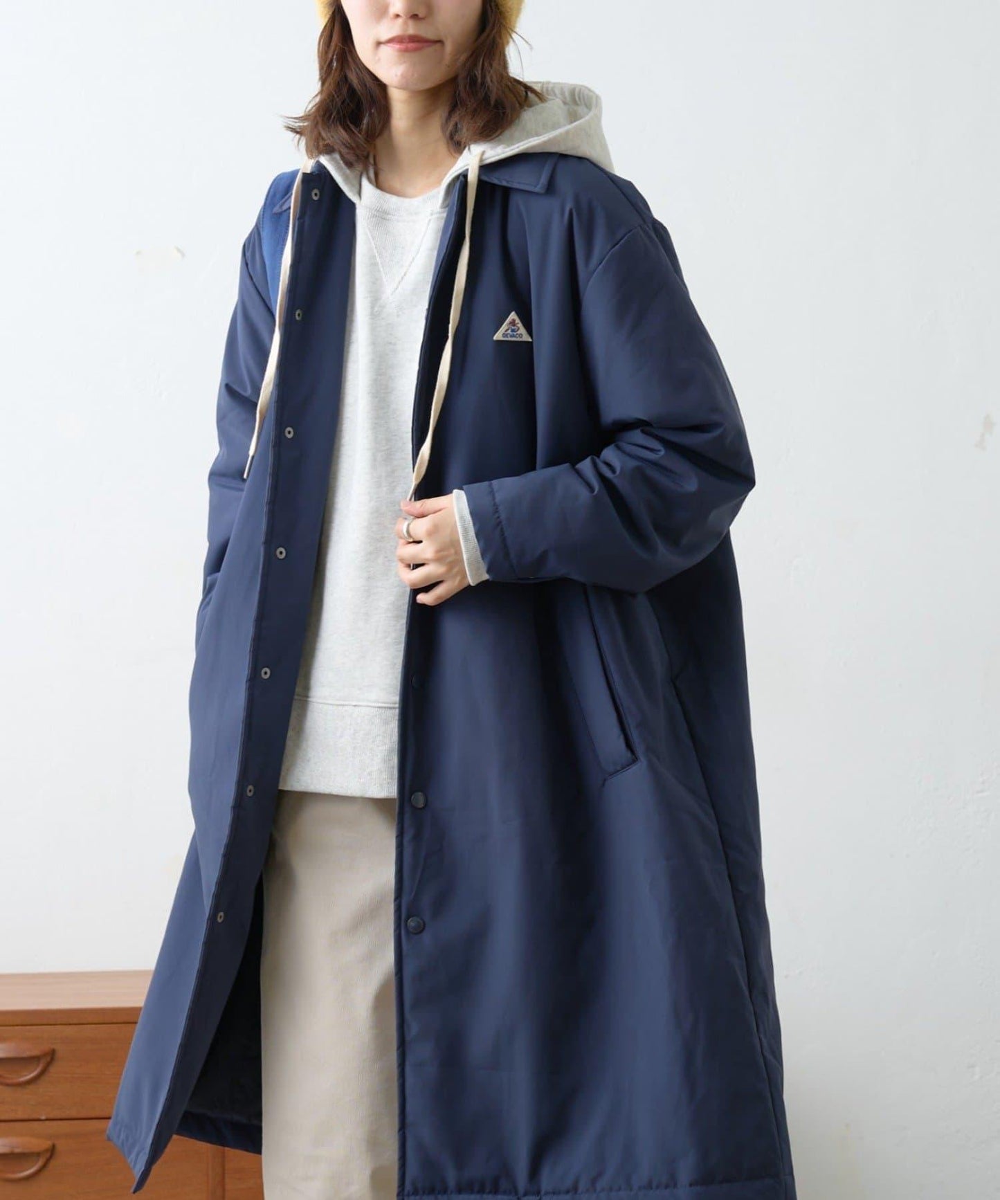 【GEVACO】中棉單排扣長款大衣
