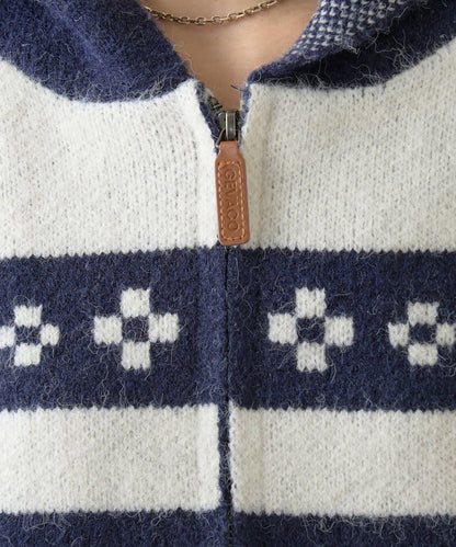 【GEVACO】考究風連帽針織開衫