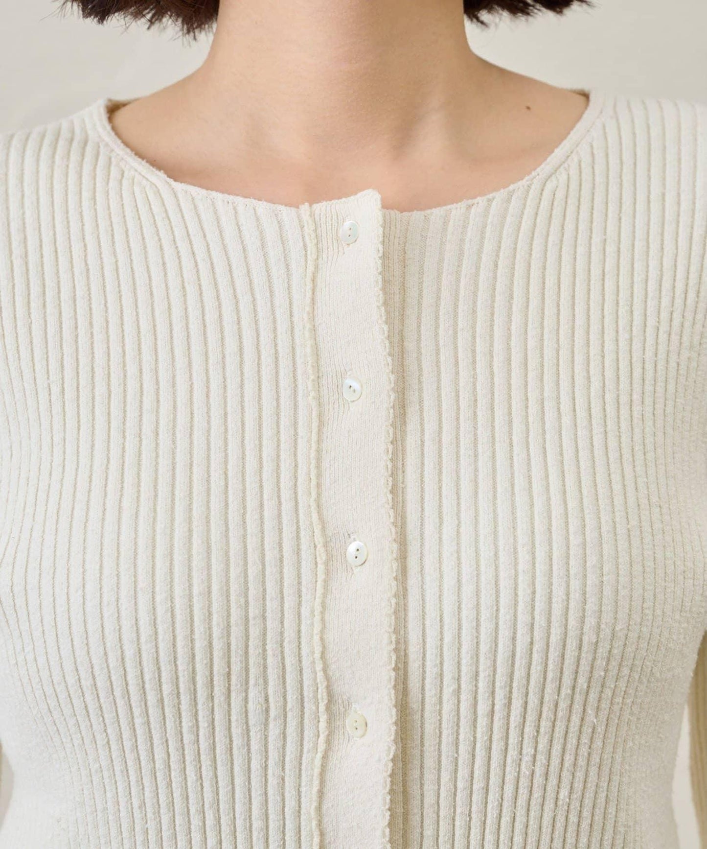 RAW SILK 羅紋開衫