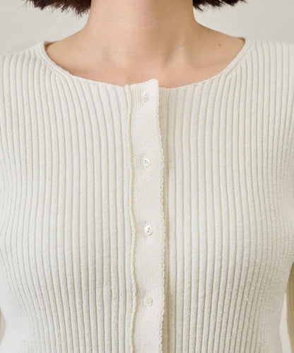 RAW SILK 羅紋開衫