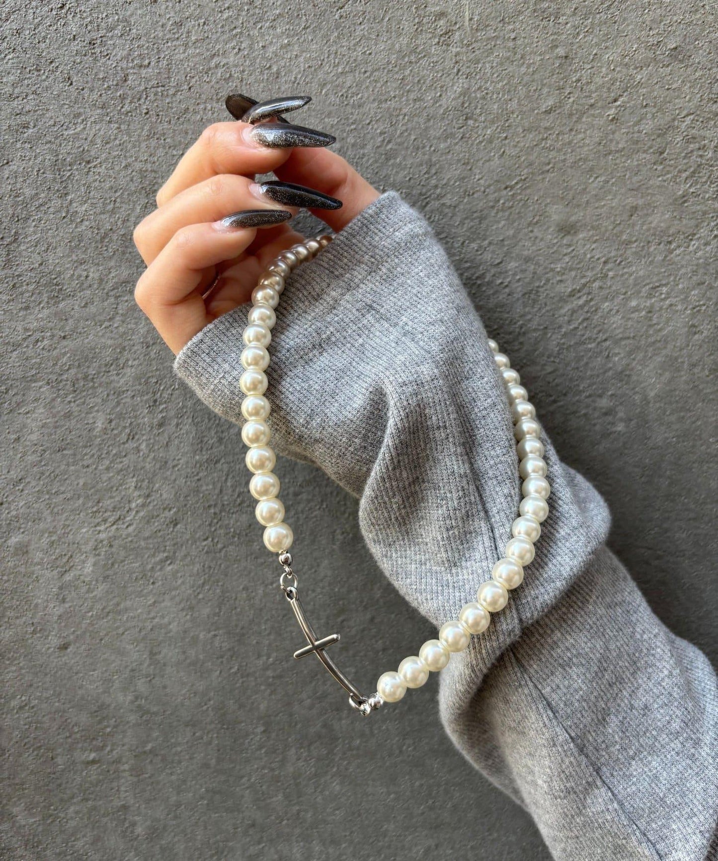 十字珍珠項圈頸鍊