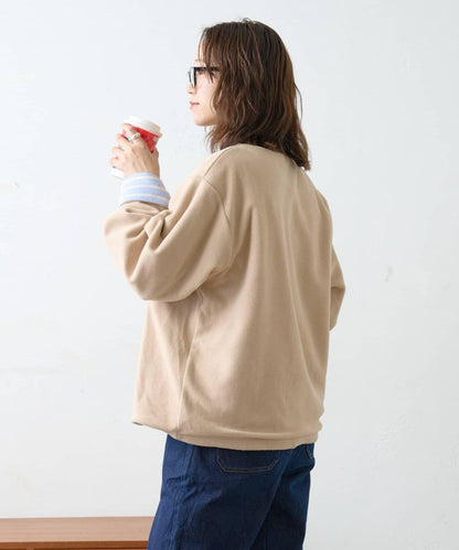 【GEVACO】內裡抓絨船領可雙面穿套頭衫