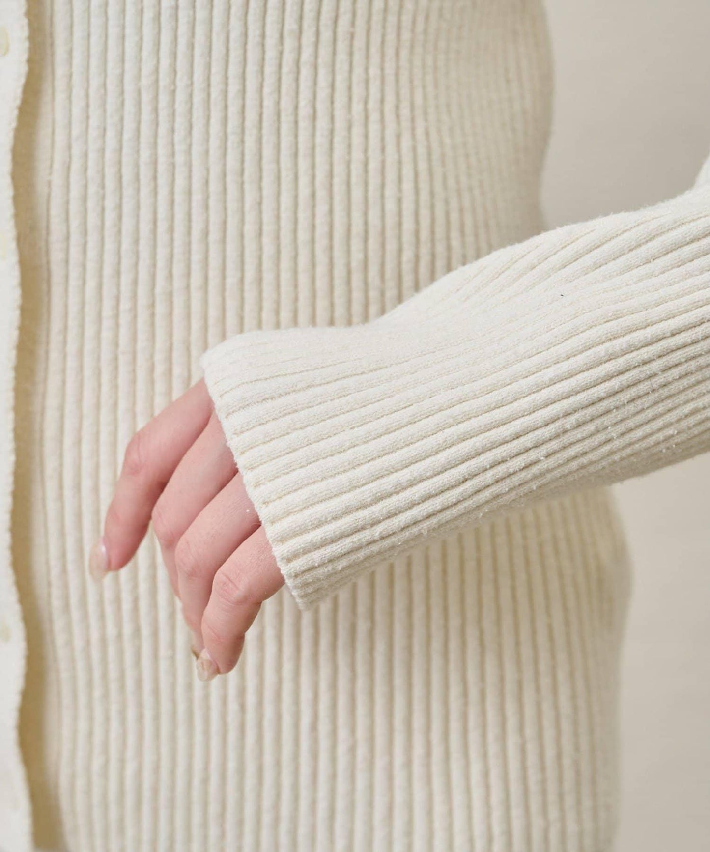 RAW SILK 羅紋開衫