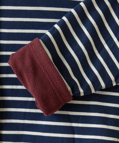 【GEVACO】內裡抓絨船領可雙面穿套頭衫