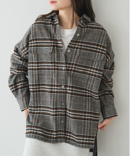 磨毛格子襯衫