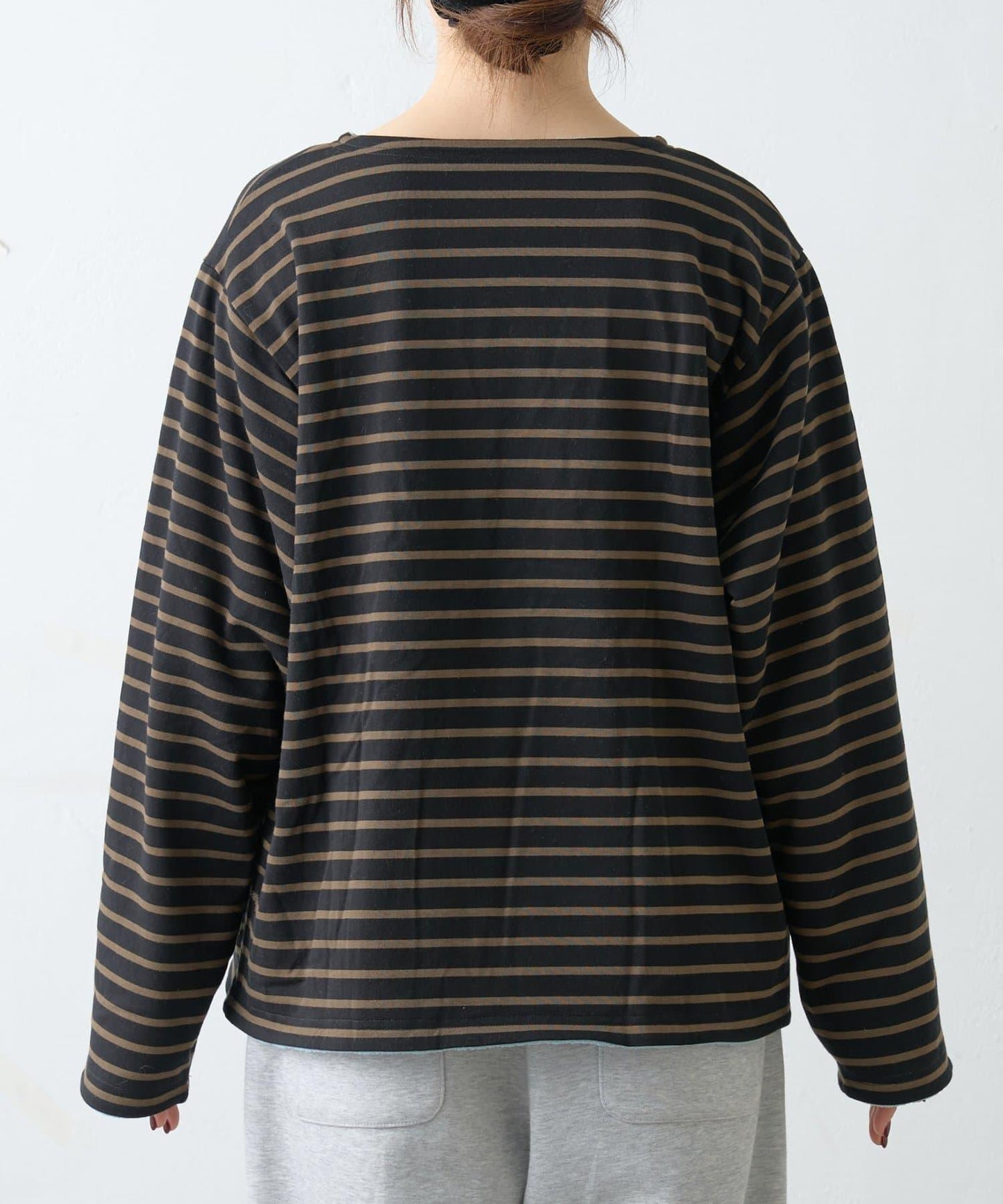 【GEVACO】內裡抓絨船領可雙面穿套頭衫