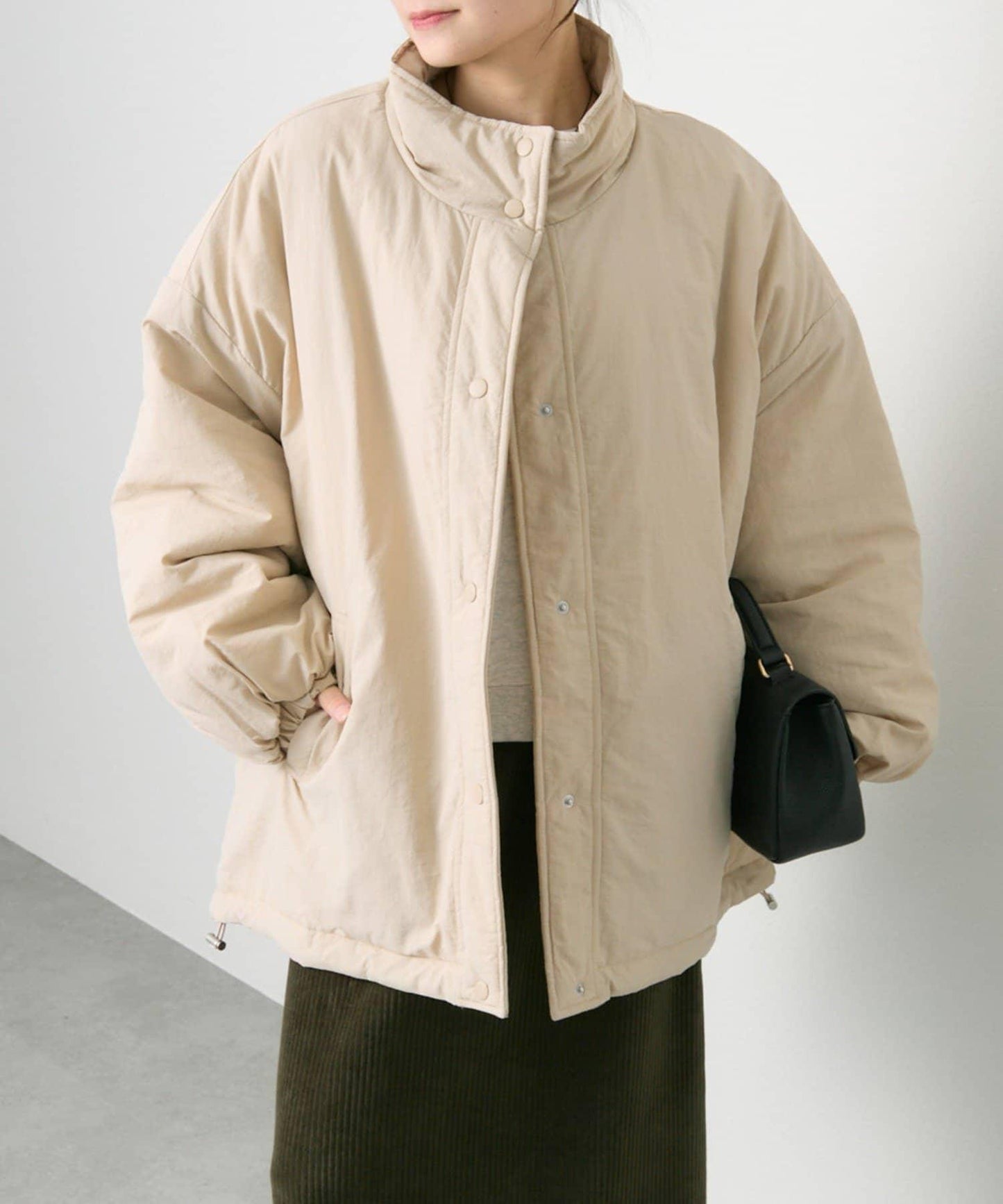 可雙面穿立領羽絨夾克