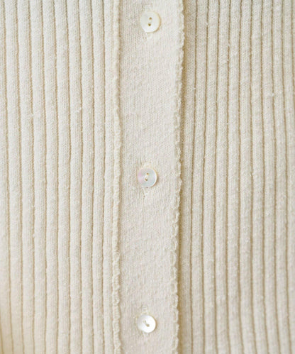 RAW SILK 羅紋開衫