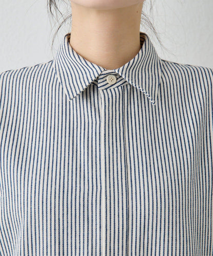 條紋牛仔連體褲