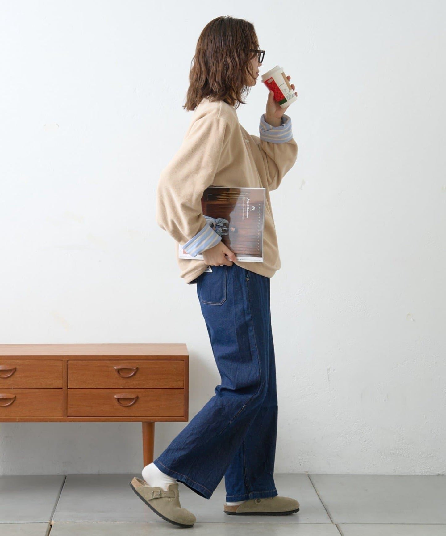 【GEVACO】內裡抓絨船領可雙面穿套頭衫