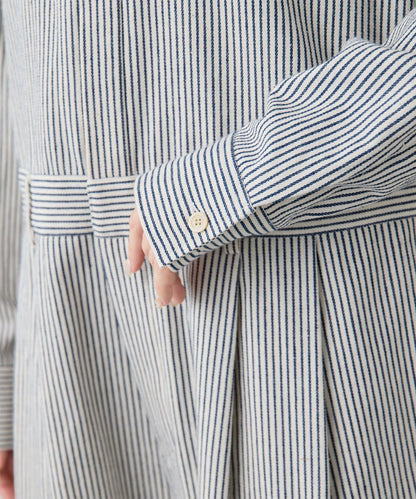 條紋牛仔連體褲