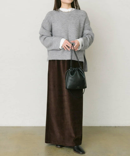 彩點圓領針織套頭衫