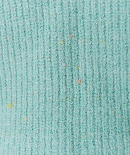 彩點高領針織套頭衫