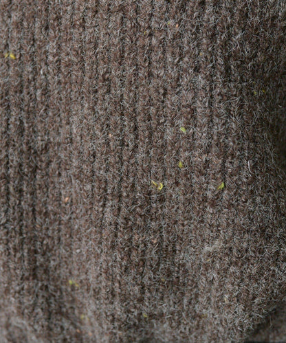 彩點高領針織套頭衫