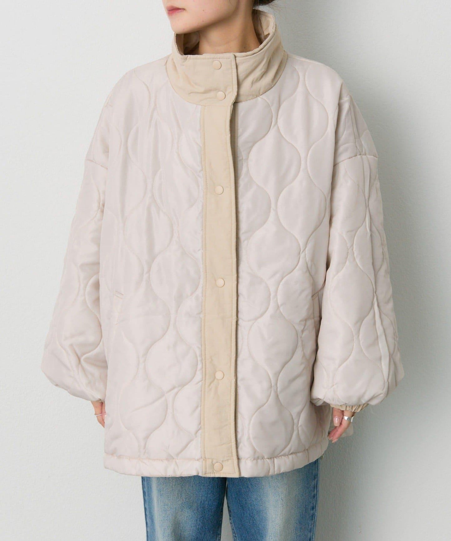 可雙面穿立領羽絨夾克