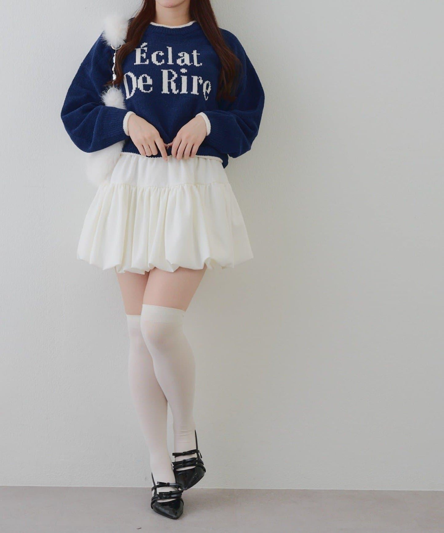 配色標誌裝飾針織衫