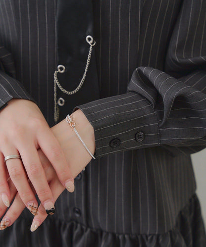 春季♡【RMAF】帶領帶下襬泡泡袖迷你連衣裙