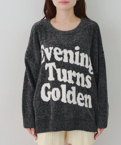 毛絨人氣針織衫【RMAF】天鵝絨紗線標誌針織套頭衫