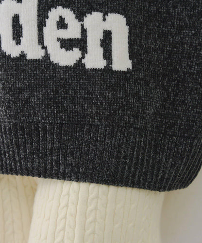 毛絨人氣針織衫【RMAF】天鵝絨紗線標誌針織套頭衫