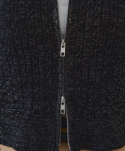 冬季流行單品♪【RMAF】亮片麻花毛絨連帽衫