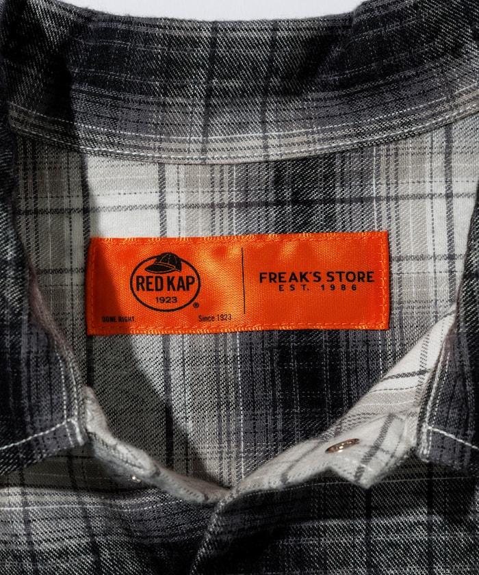 特別款法蘭絨九分袖工裝格子襯衫