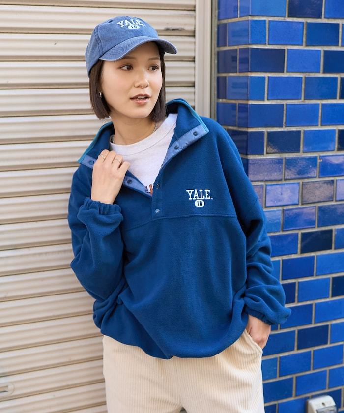 學院標誌抓絨按扣套頭衫＜可搭配成套＞