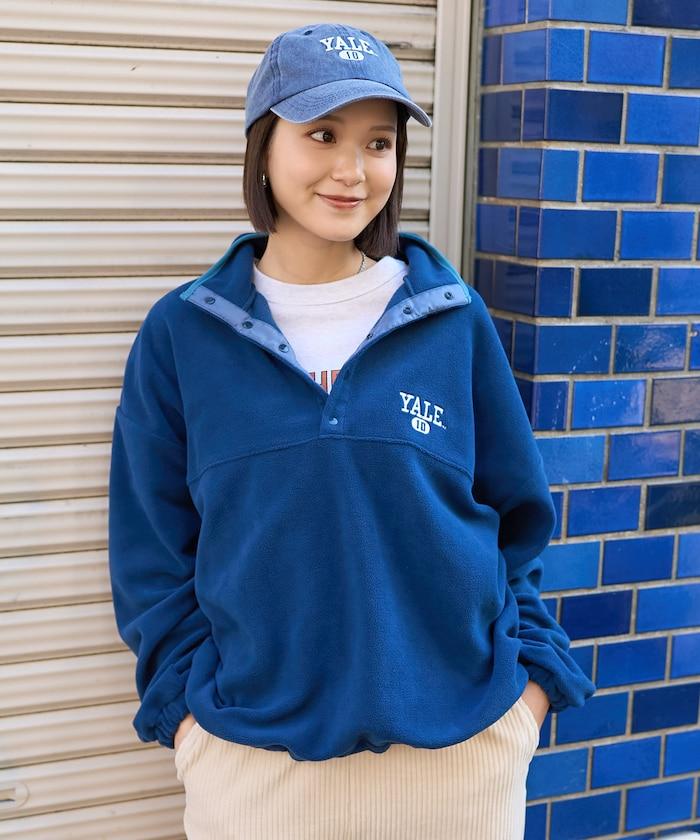 學院標誌抓絨按扣套頭衫＜可搭配成套＞