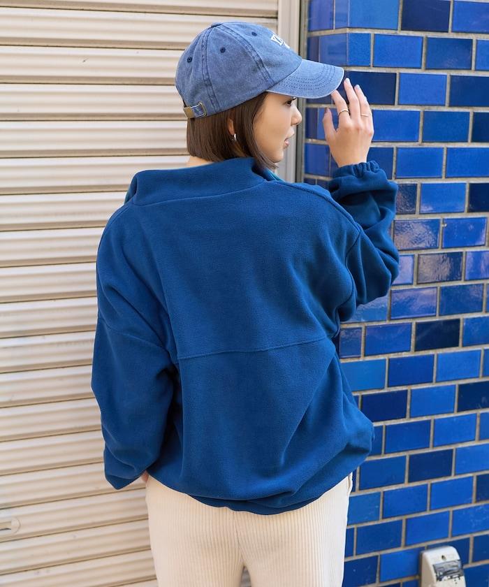 學院標誌抓絨按扣套頭衫＜可搭配成套＞