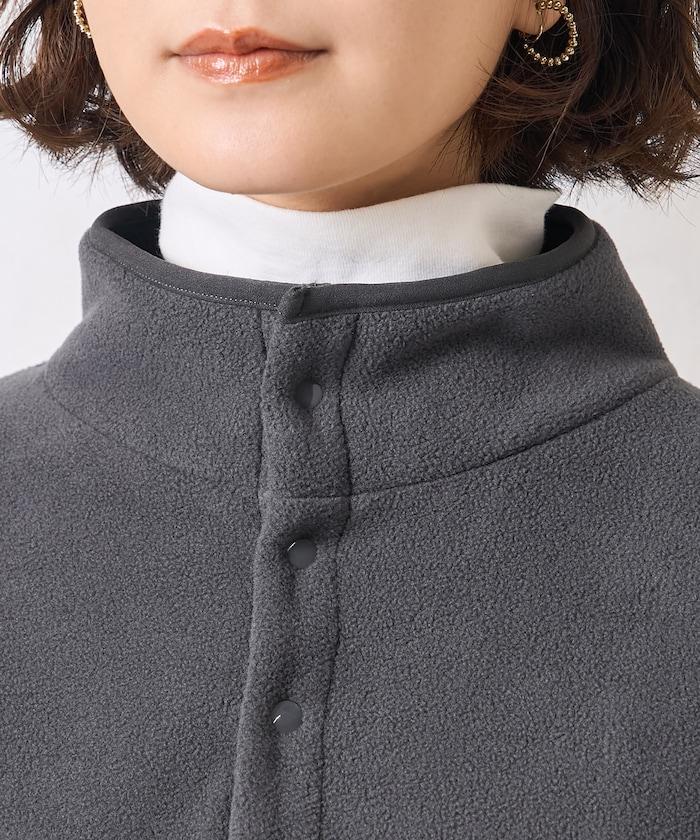 學院標誌抓絨按扣套頭衫＜可搭配成套＞