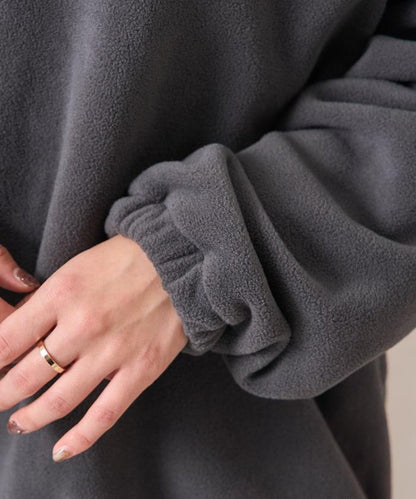 學院標誌抓絨按扣套頭衫＜可搭配成套＞