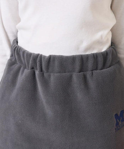 學院風標誌羊羔絨迷你裙＜可搭配套裝＞