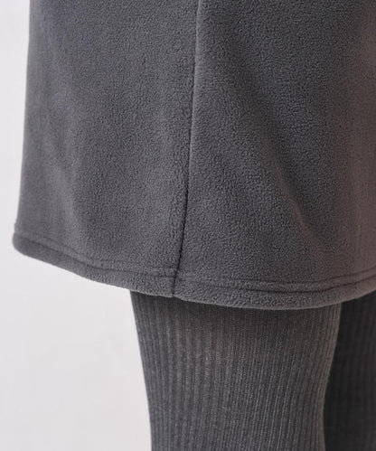 學院風標誌羊羔絨迷你裙＜可搭配套裝＞