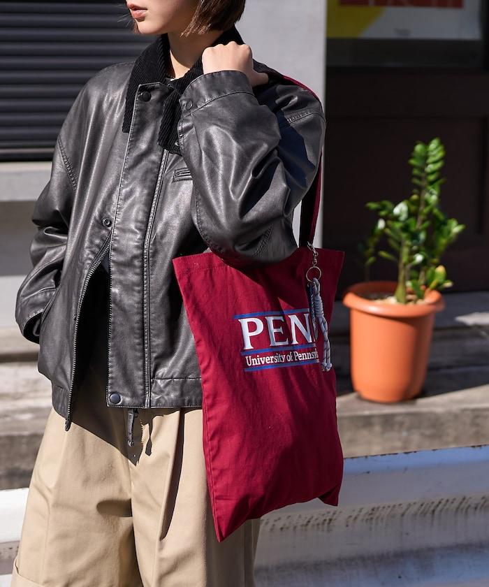 學院標誌鑰匙掛飾托特包/A4尺寸托特包