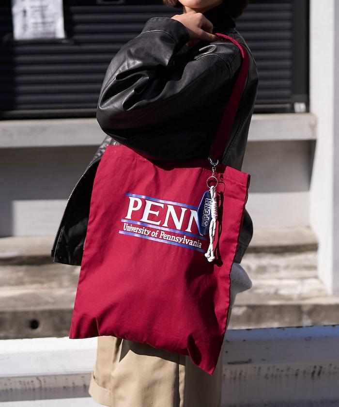 學院標誌鑰匙掛飾托特包/A4尺寸托特包