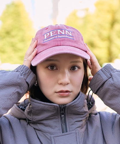 學院風標誌刺繡棒球帽