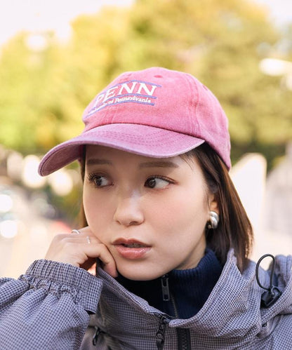 學院風標誌刺繡棒球帽