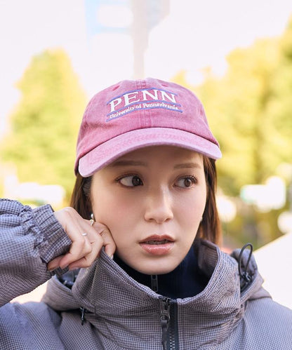 學院風標誌刺繡棒球帽