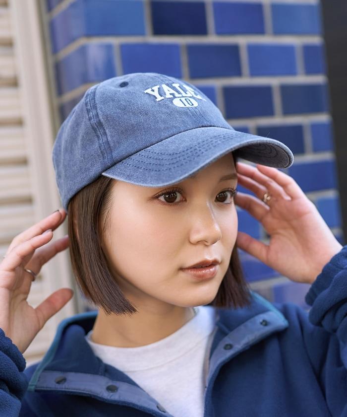 學院風標誌刺繡棒球帽