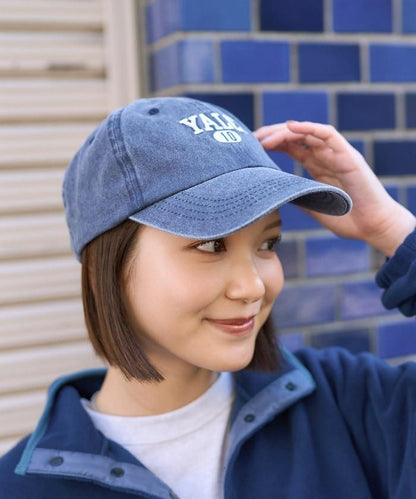 學院風標誌刺繡棒球帽