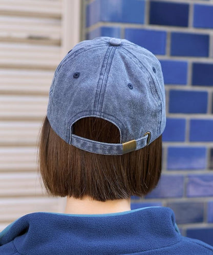 學院風標誌刺繡棒球帽