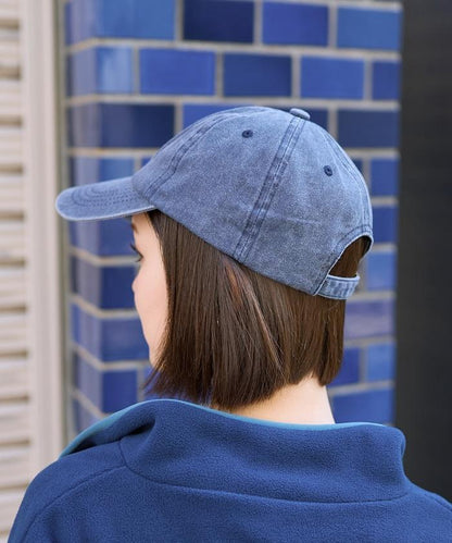 學院風標誌刺繡棒球帽