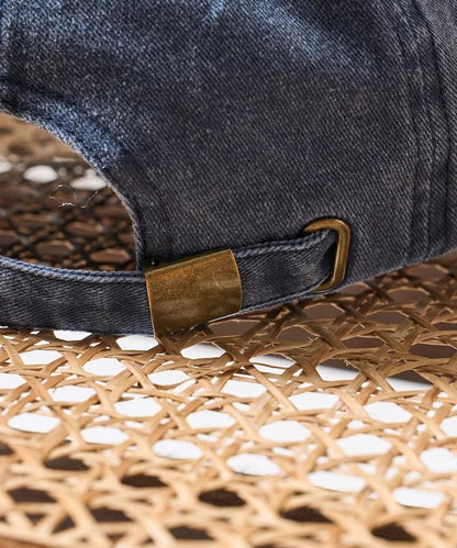 學院風標誌刺繡棒球帽