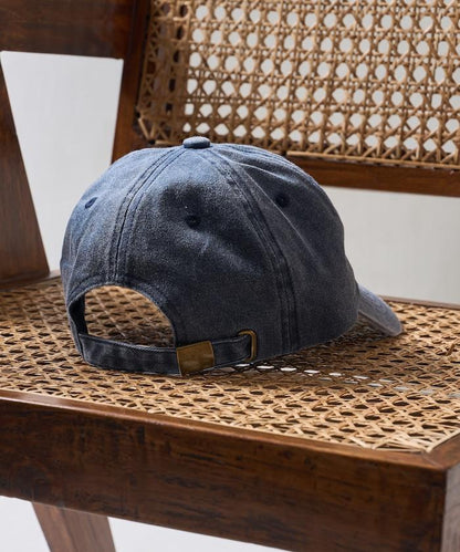 學院風標誌刺繡棒球帽