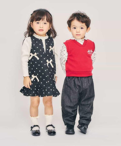 波浪邊蝴蝶結高跟鞋